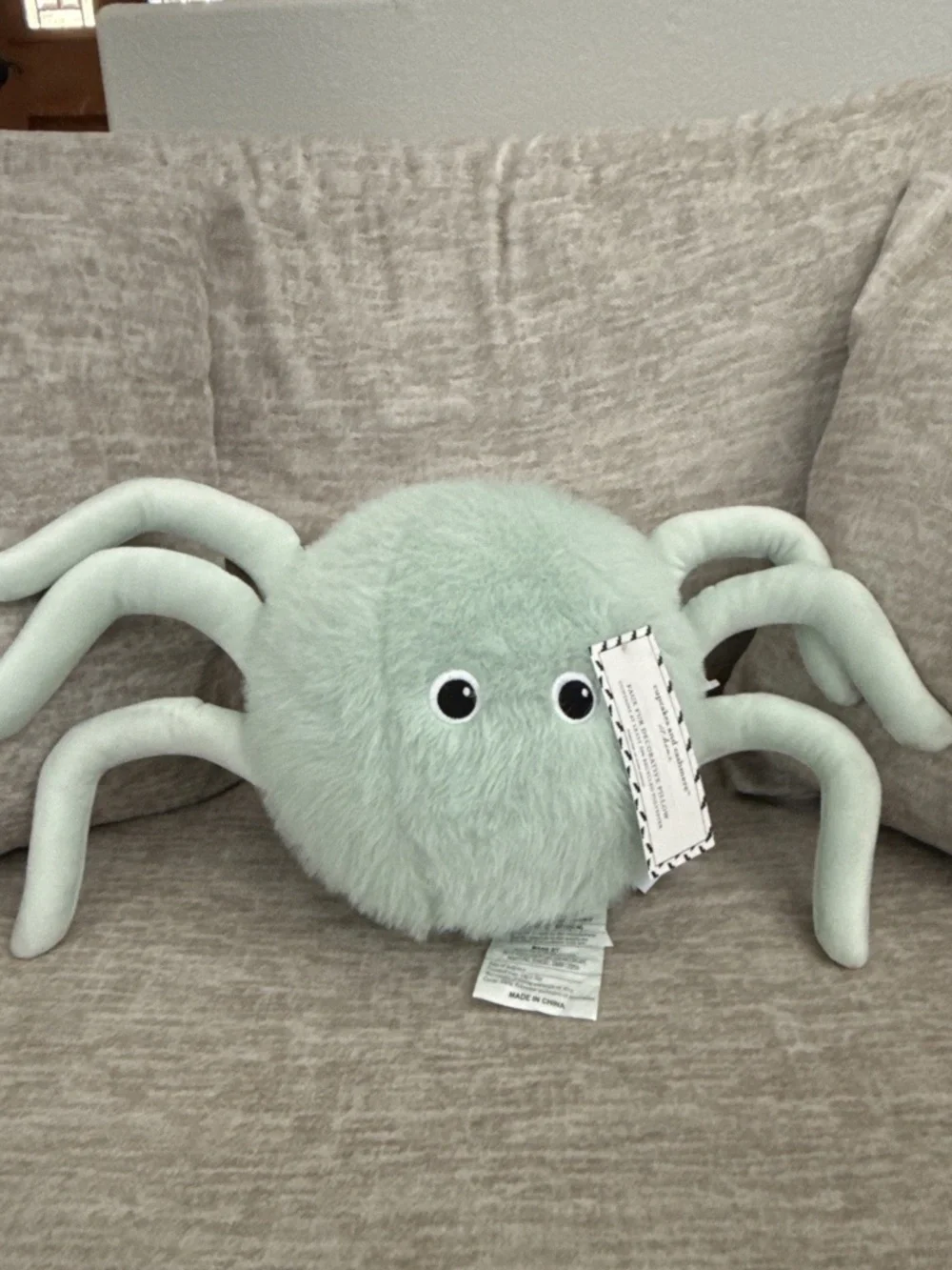 Cupcakes And Cashmere Faux Fur Spider Pillow